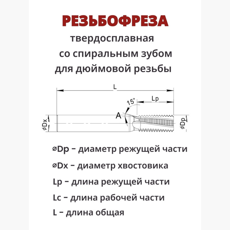 Резьбофреза НMG W