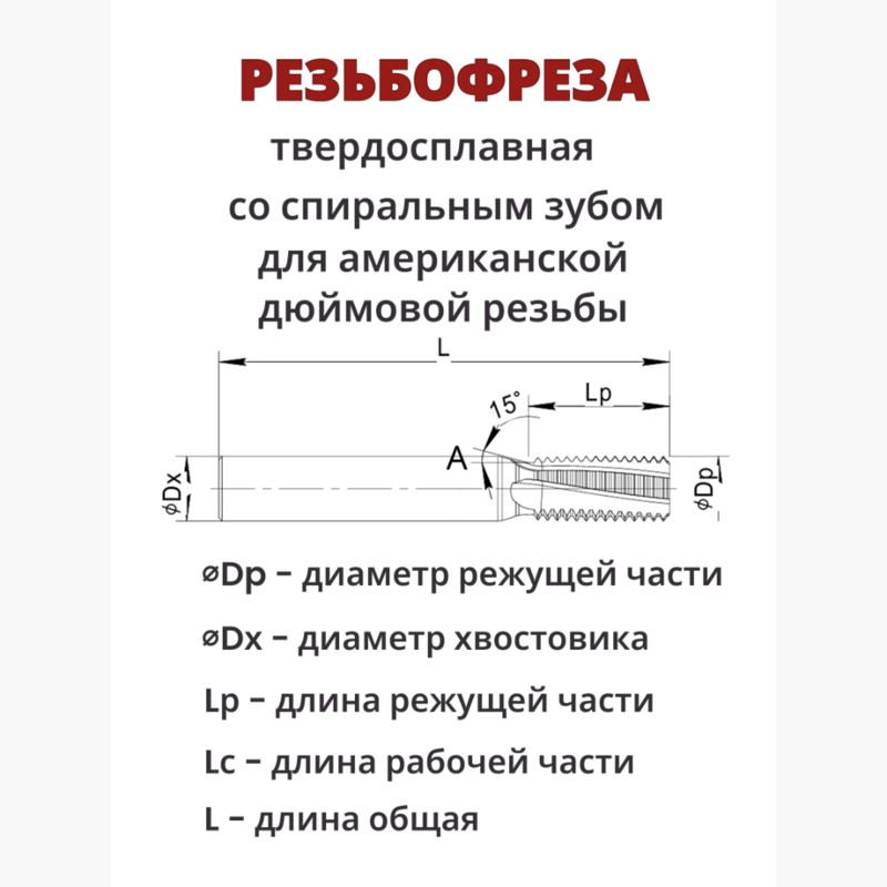 Резьбофреза НMG UN