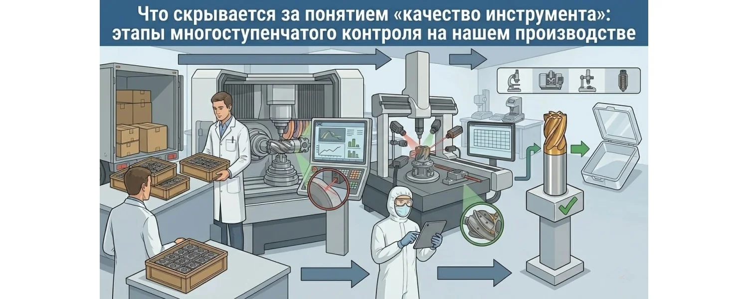 Что скрывается за понятием «качество инструмента»: этапы многоступенчатого контроля на нашем производстве