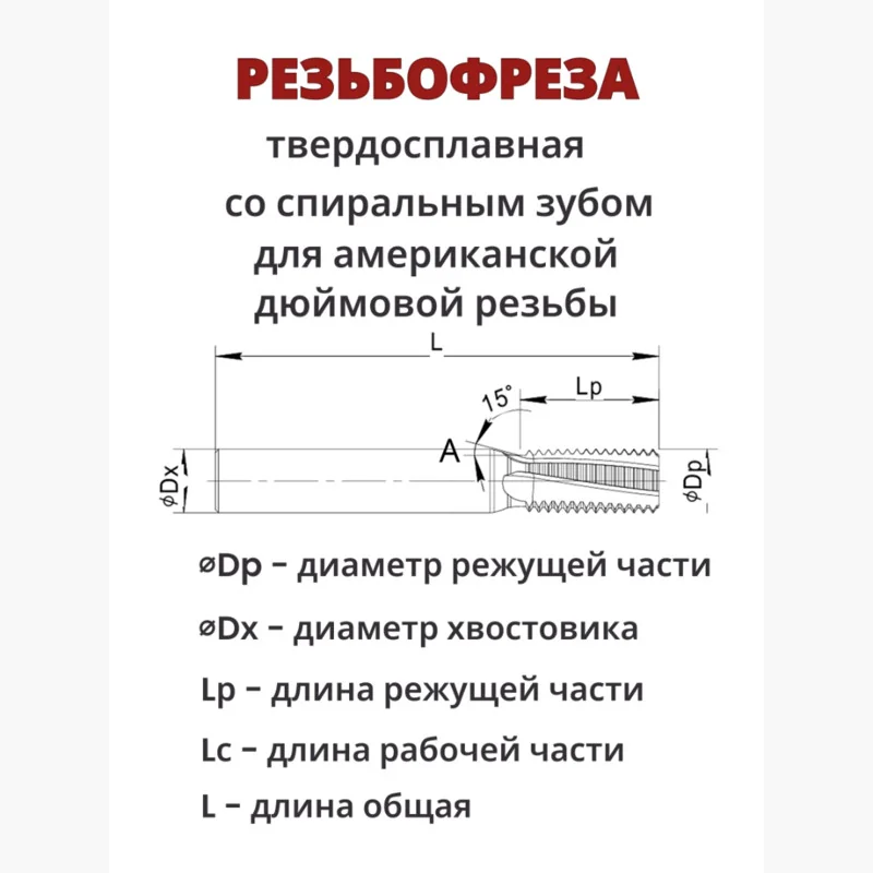 Резьбофреза НMG UN