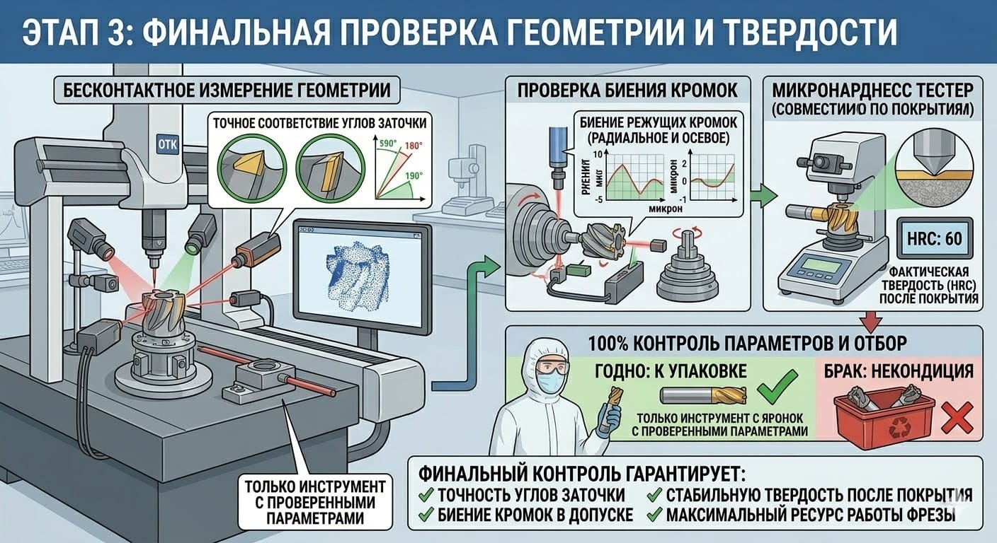 Финальный контроль геометрии в лаборатории